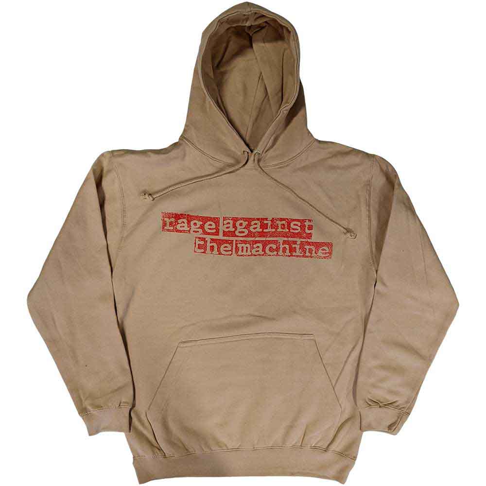 Rage Against The Machine Unisex Pullover Hoodie: Nuns (Sand) (Back Print)