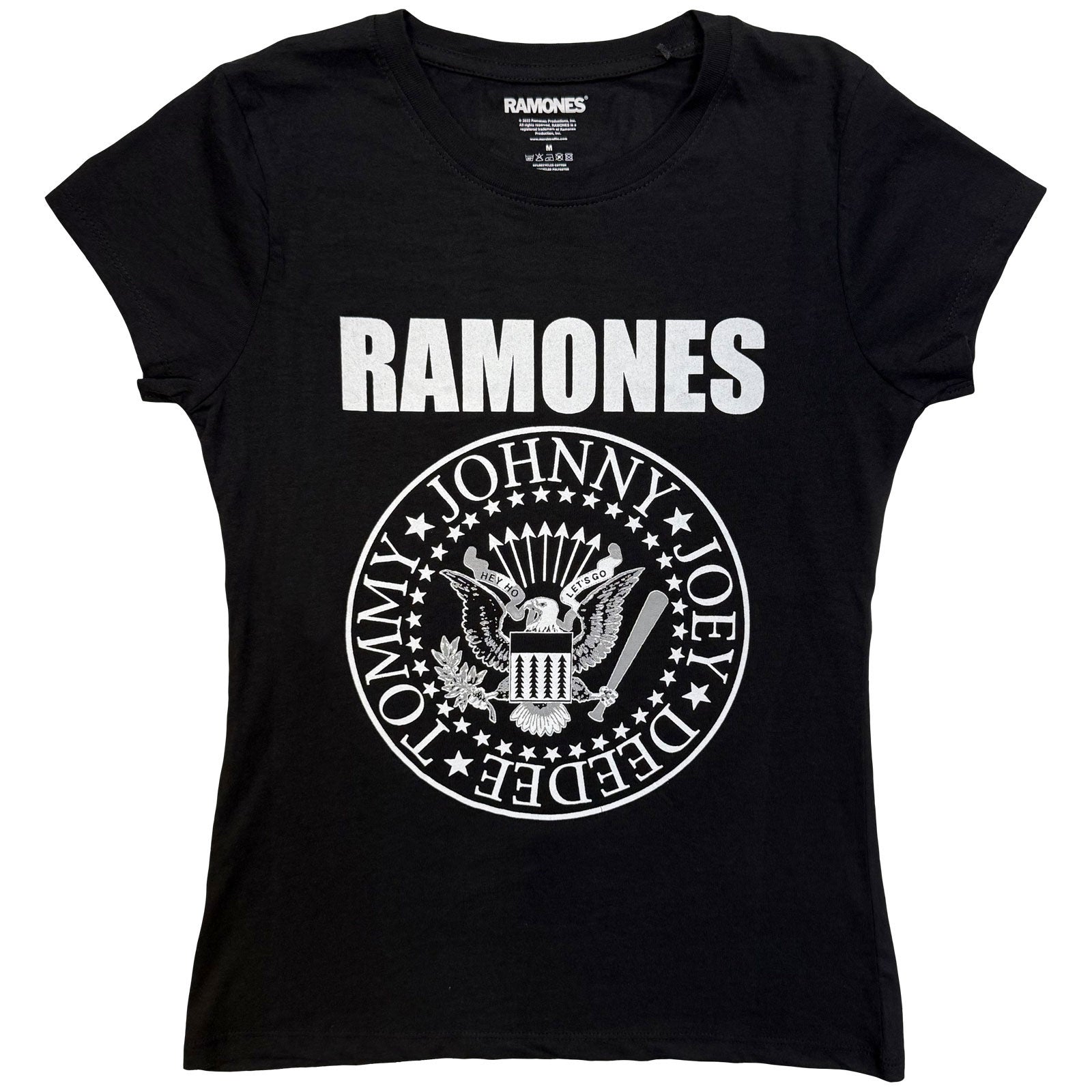 Ramones Ladies T-Shirt: Seal (Black) (Skinny Fit)