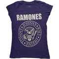 Ramones Ladies T-Shirt: Presidential Seal (Purple) (LOS)