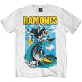 Ramones Unisex T-Shirt: Rockaway Beach (White)