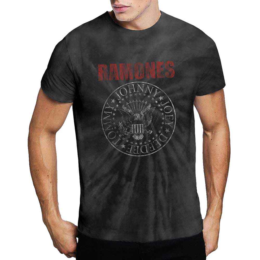 Ramones Unisex T-Shirt: Presidential Seal 2 (Black) (Wash Collection)