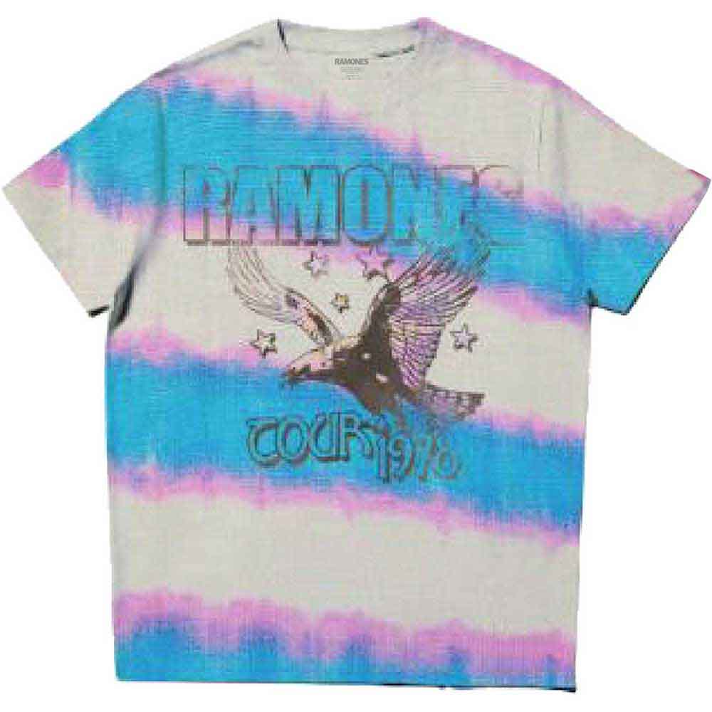Ramones Unisex T-Shirt: Eagle (Natural) (Wash Collection)