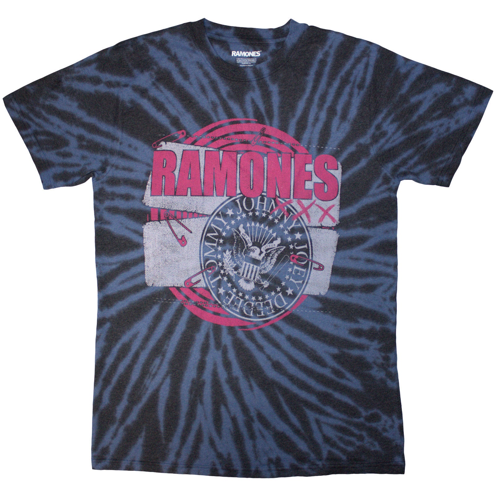 Ramones Unisex T-Shirt: Punk Patch (Blue) (Wash Collection)