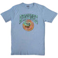 Ramones Unisex T-Shirt: Crest Psych (Light Blue)
