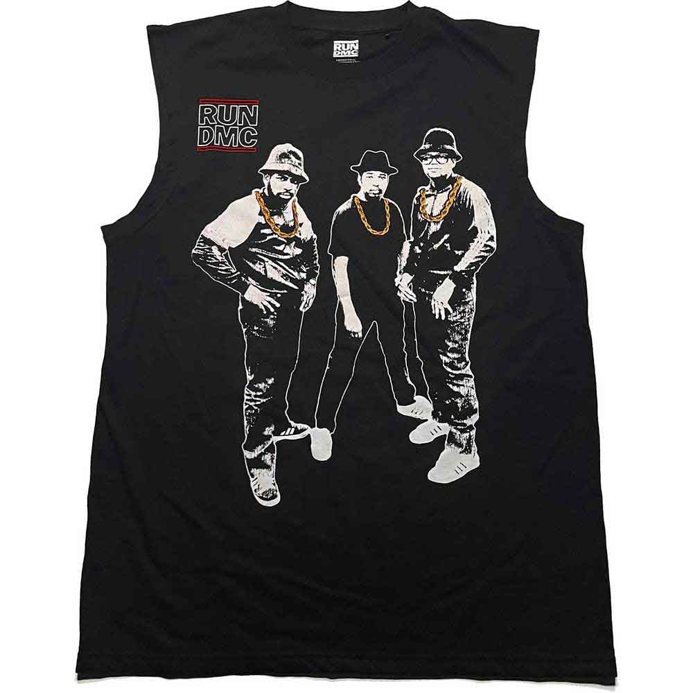 Run DMC Unisex Tank T-Shirt: Gold Chains Photo (Black)