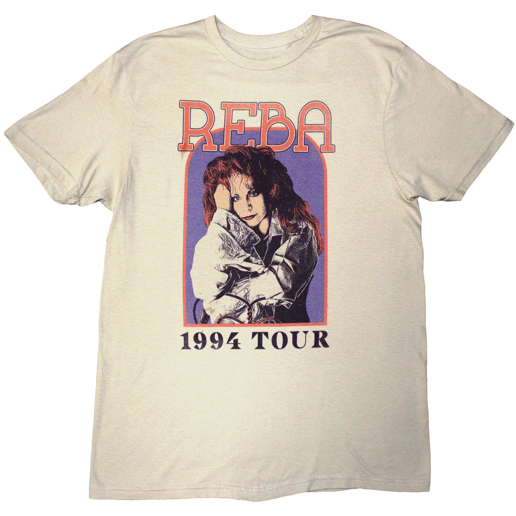 Reba McEntire Unisex T-Shirt: 1994 Tour (Natural) (Back Print)