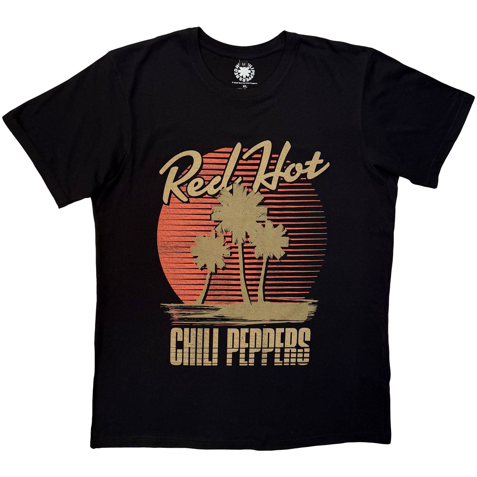 Red Hot Chili Peppers Unisex Premium Carbon T-Shirt: Palms (Black)