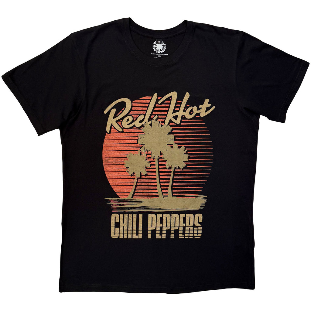 Red Hot Chili Peppers Unisex Premium Carbon T-Shirt: Palms (Black)