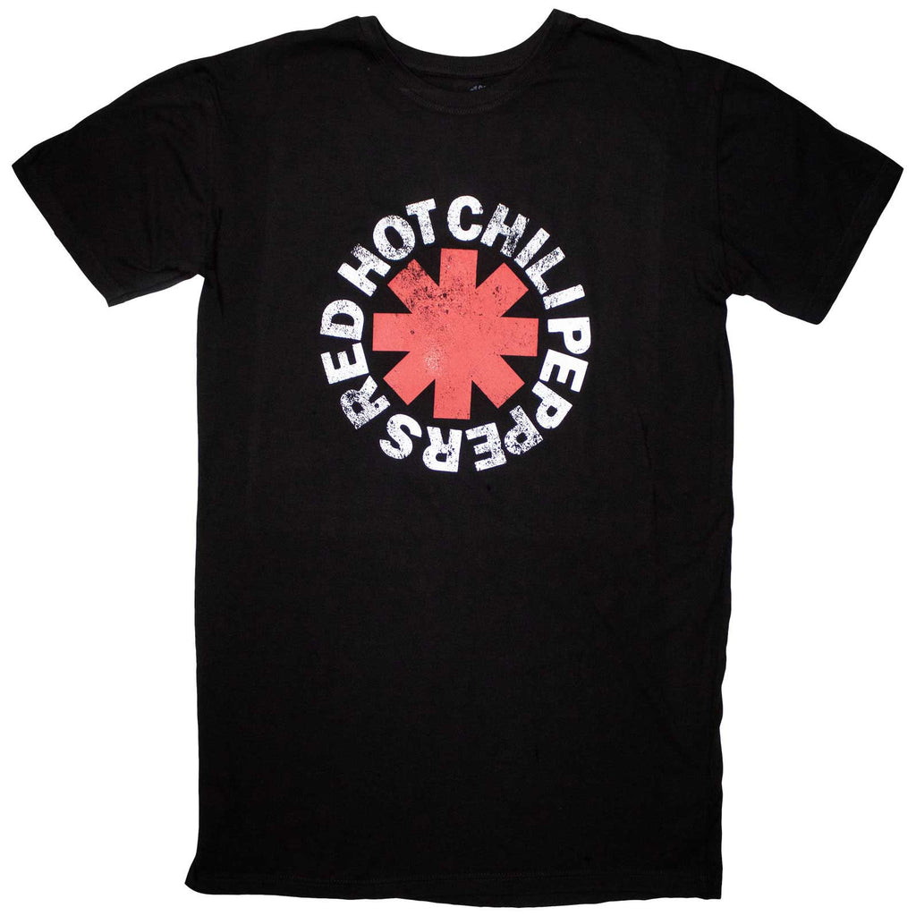 Red Hot Chili Peppers Ladies T-Shirt Dress: Classic Asterisk (Black)