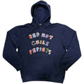 Red Hot Chili Peppers Unisex Pullover Hoodie: Colourful Letters (Navy Blue)