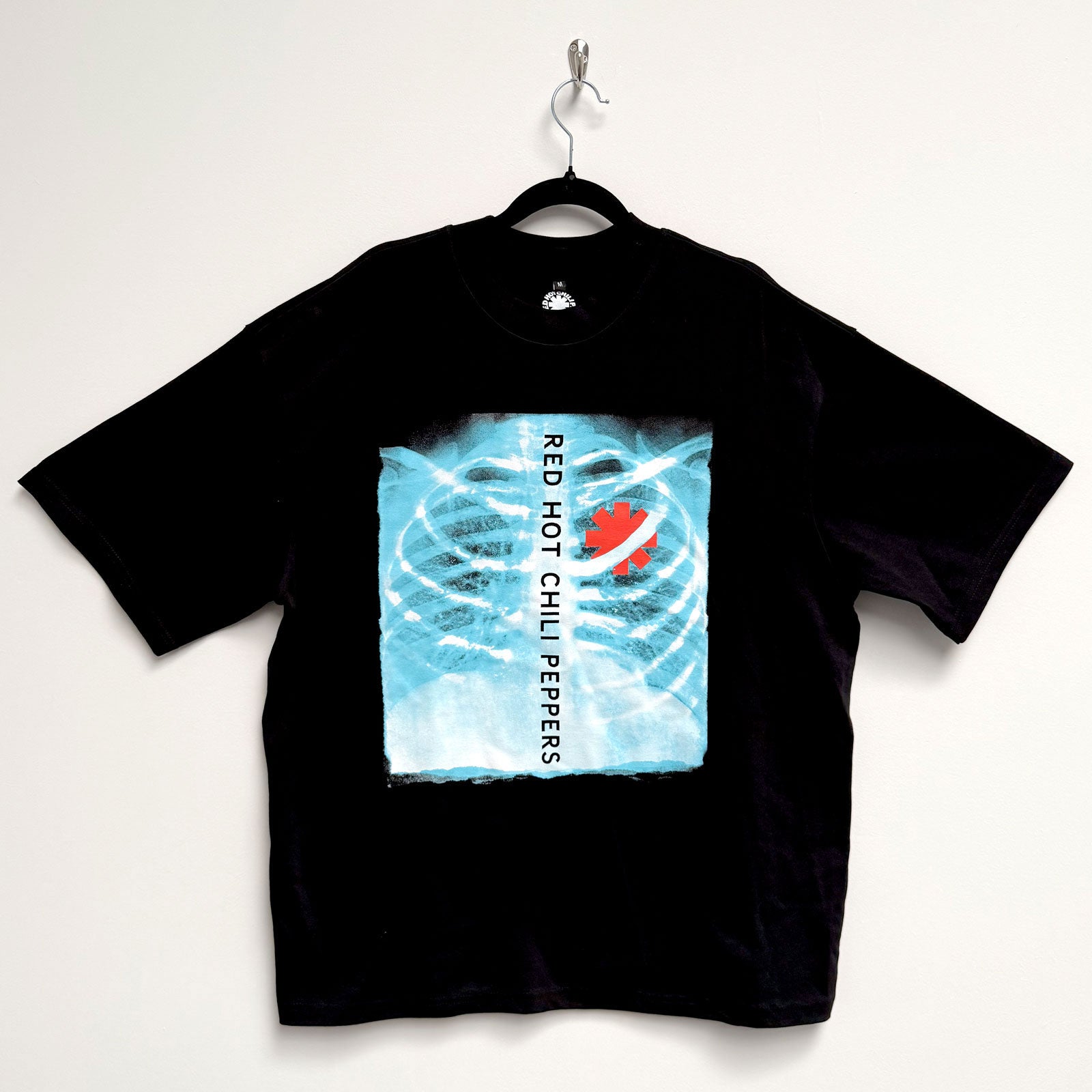 Red Hot Chili Peppers Unisex Oversized Boxy T-Shirt: X-Ray (Black)