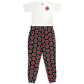 Red Hot Chili Peppers Ladies Pyjamas: Classic Asterisk (Black & White)