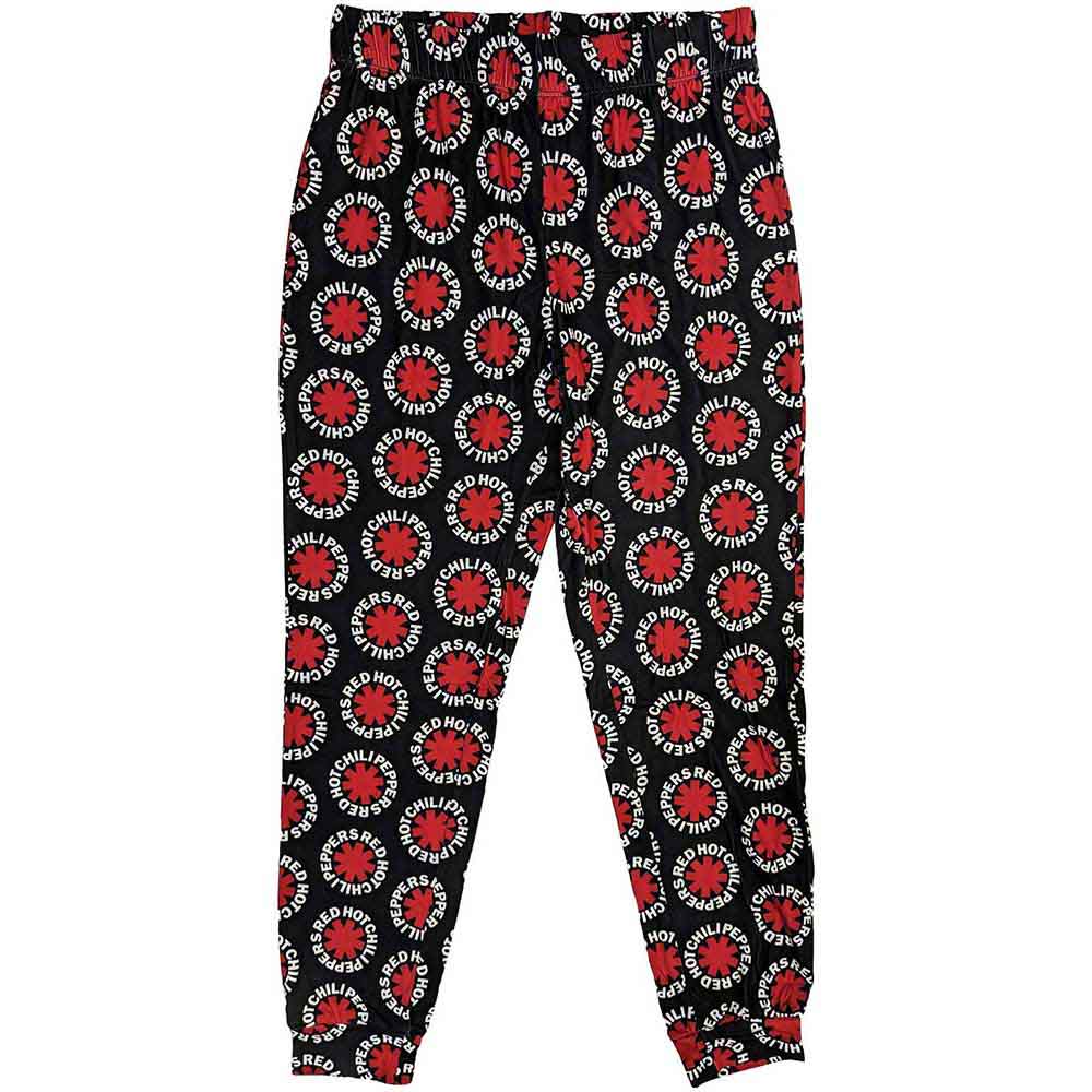 Red Hot Chili Peppers Ladies Pyjamas: Classic Asterisk (Black & White)