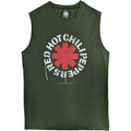 Red Hot Chili Peppers Unisex Tank T-Shirt: Stencil (Green)