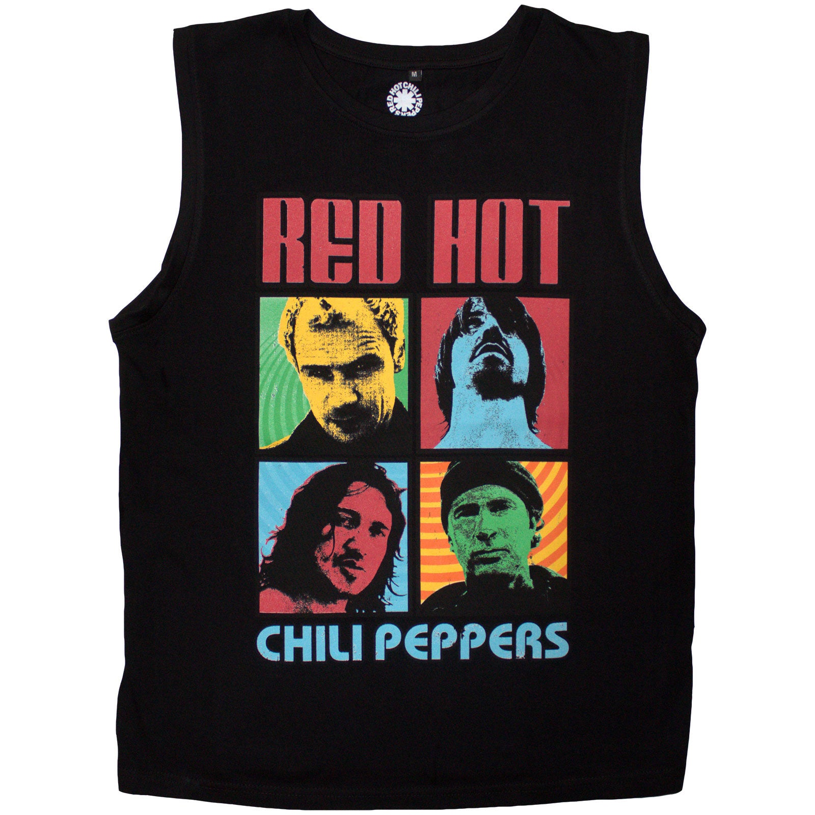 Red Hot Chili Peppers Unisex Tank T-Shirt: Portrait Photos (Black)