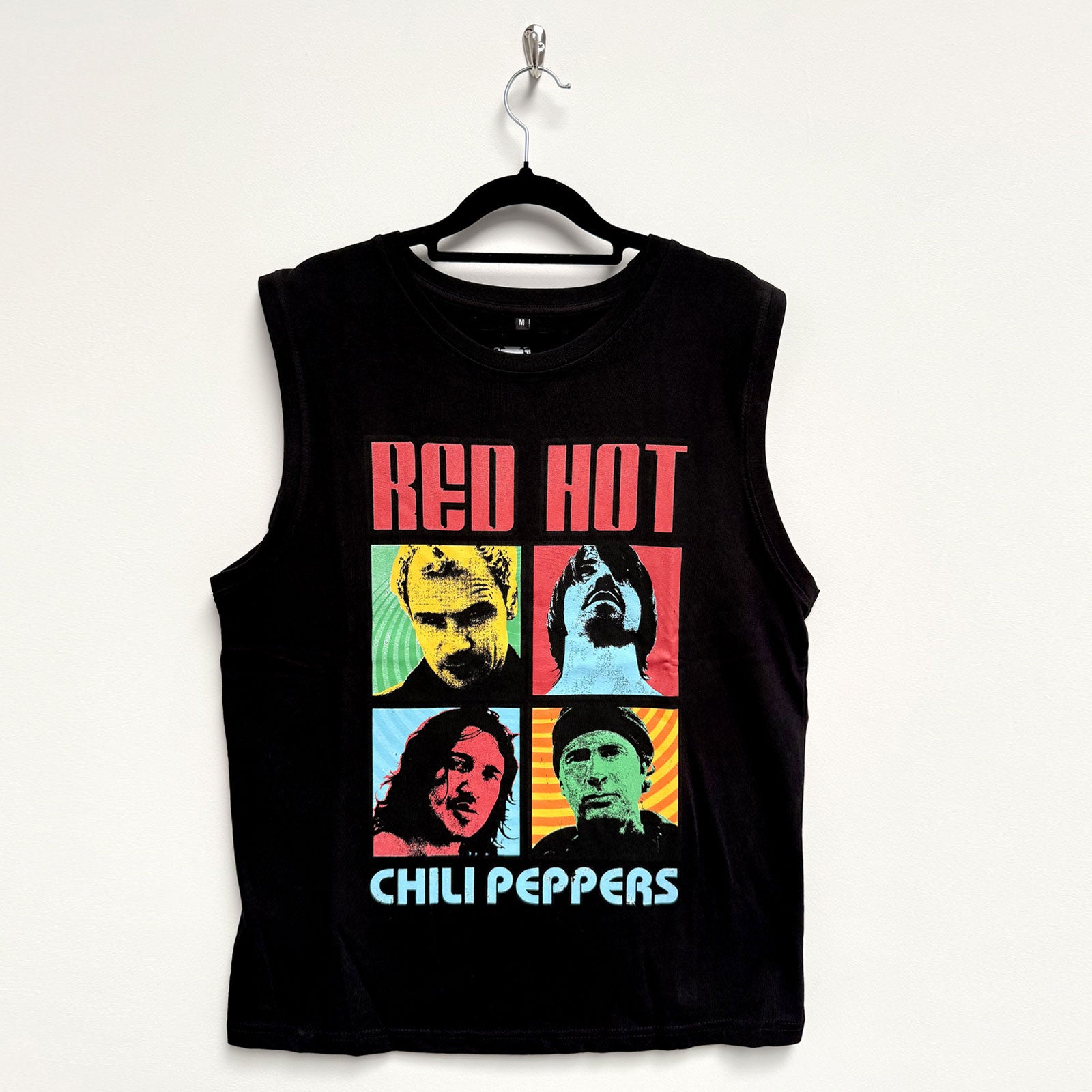 Red Hot Chili Peppers Unisex Tank T-Shirt: Portrait Photos (Black)