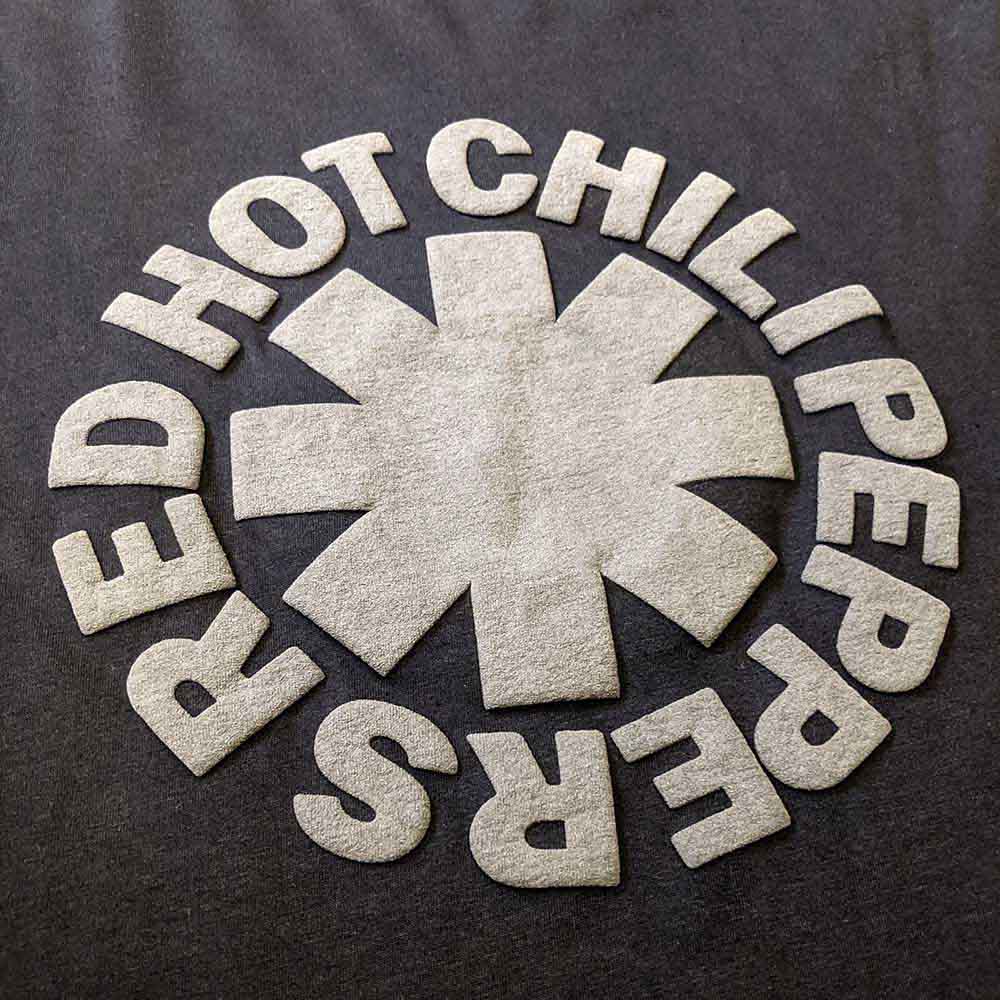 Red Hot Chili Peppers Unisex T-Shirt: Classic Asterisk Logo (Black) (Hi-Build)