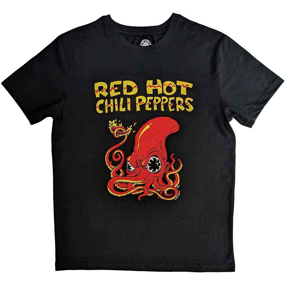 Red Hot Chili Peppers Unisex T-Shirt: Octopus (Black)