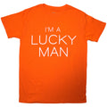Richard Ashcroft Unisex T-Shirt: Lucky Man (Orange)