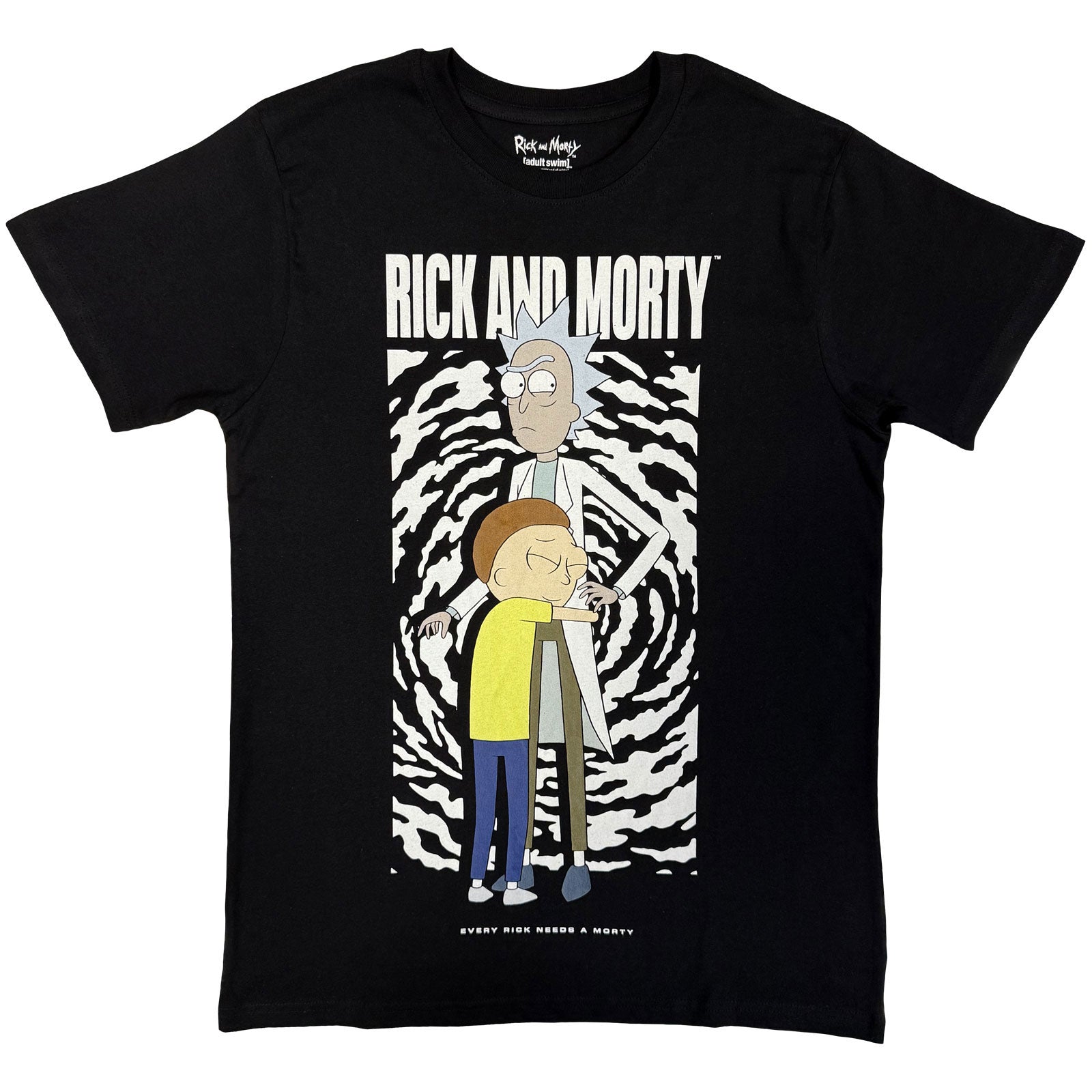 Rick & Morty Unisex T-Shirt: Hug (Black)