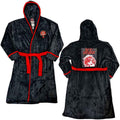 Rod Stewart Unisex Bathrobe: Cherries Logo (Black & Red) (Back Print)