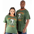 Rod Stewart Unisex Ringer T-Shirt: Hot Legs (Green)