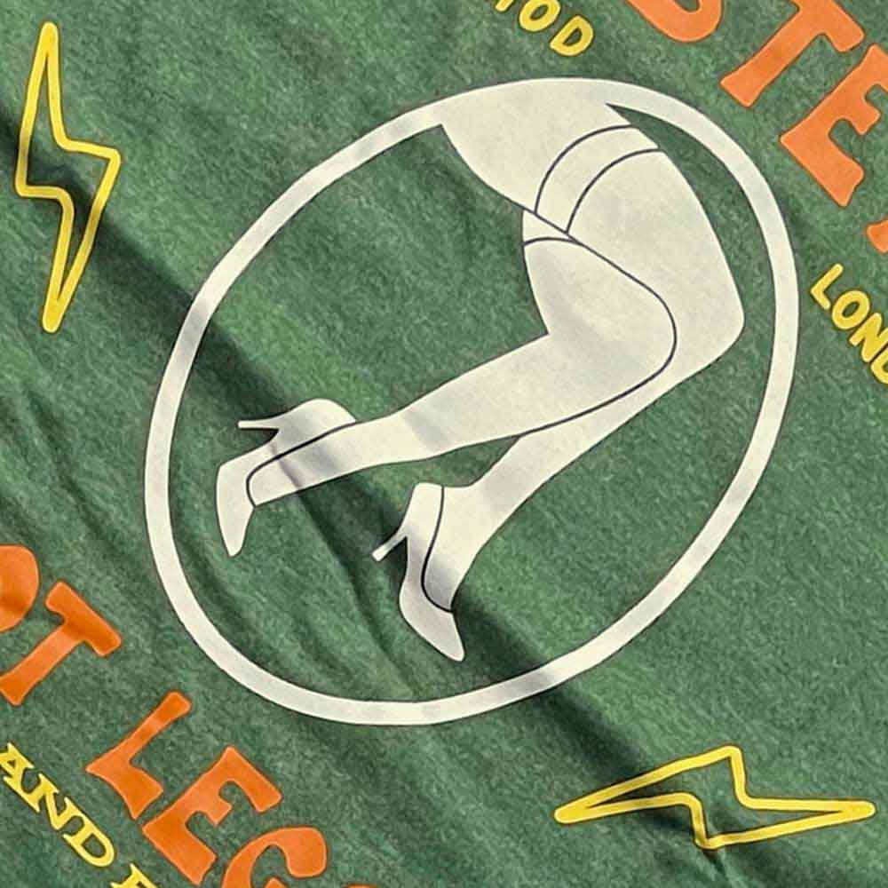 Rod Stewart Unisex Ringer T-Shirt: Hot Legs (Green)