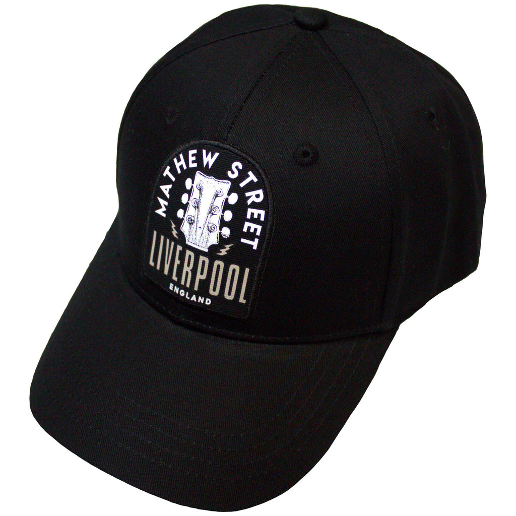 Rock Off Unisex Baseball Cap: Mathew St Guitar (Black)
