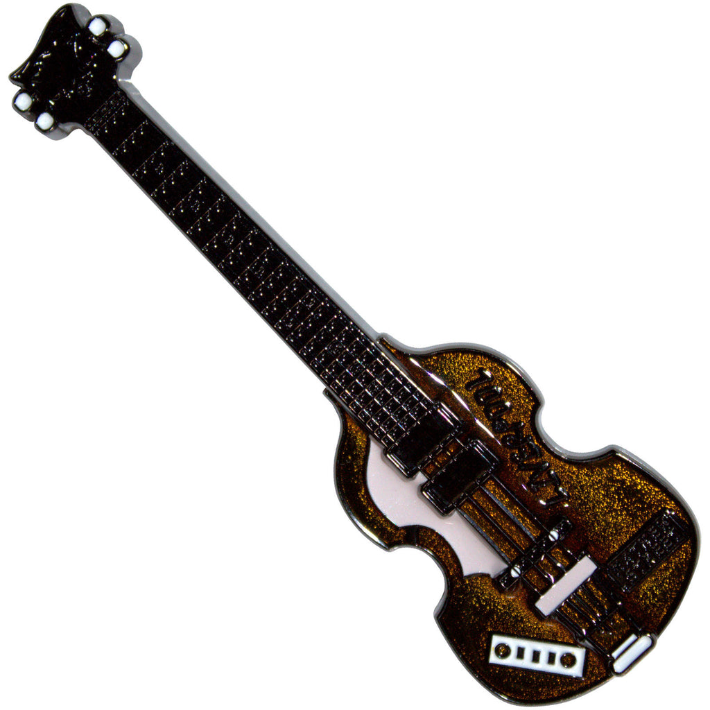 Rock Off Fridge Magnet: Mathew Street Brown Bass