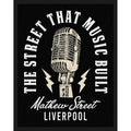 Rock Off Standard Patch: Mathew St Mic Street That Music Built