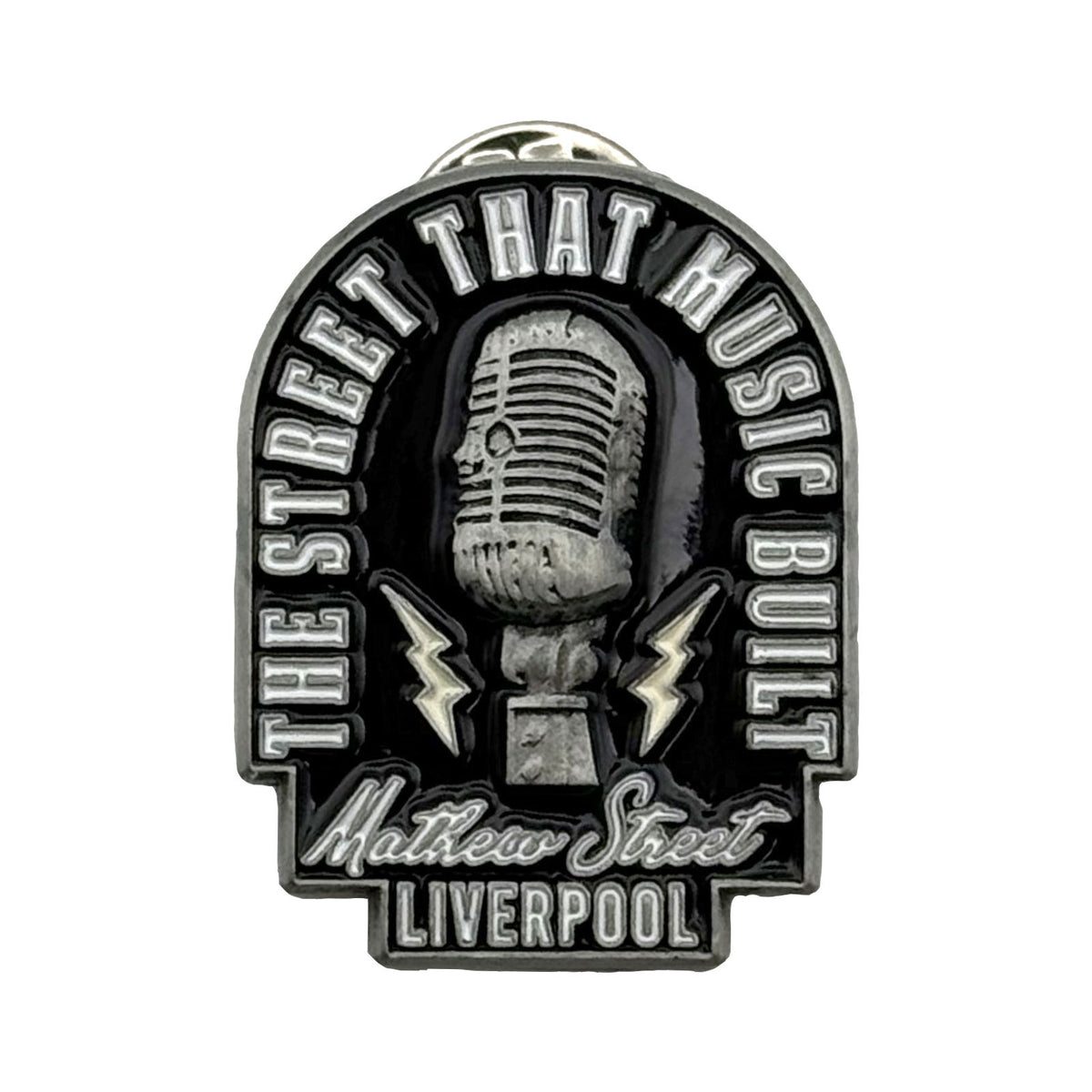 Rock Off Pin Badge: The Street That Music Built