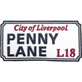 Rock Off Standard Patch: Penny Lane Liverpool Sign
