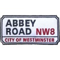 Rock Off Standard Patch: Abbey Road NW London Sign