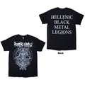 Rotting Christ Unisex T-Shirt: Hellenic Black Metal Legions (Black) (Back Print)