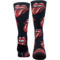 The Rolling Stones Unisex Crew Socks: Allover Tongues Sublimation (Black)  (UK Size 6.5 - 11)