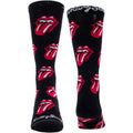 The Rolling Stones Unisex Crew Socks: Allover Tongues (Black)  (UK Size 6.5 - 11)