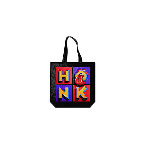The Rolling Stones Eco Shopper: Classic Tongue (Black) (Back Print)