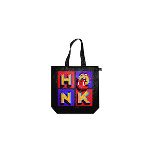 The Rolling Stones Eco Shopper: Classic Tongue (Black) (Back Print)