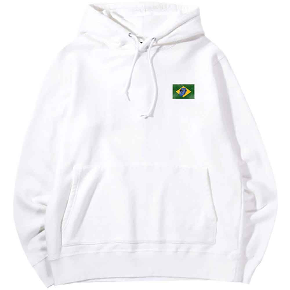 The Rolling Stones Unisex Pullover Hoodie: Copacabana (White) (Back Print)