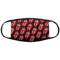 The Rolling Stones Face Mask: Tongue Repeat (Black)