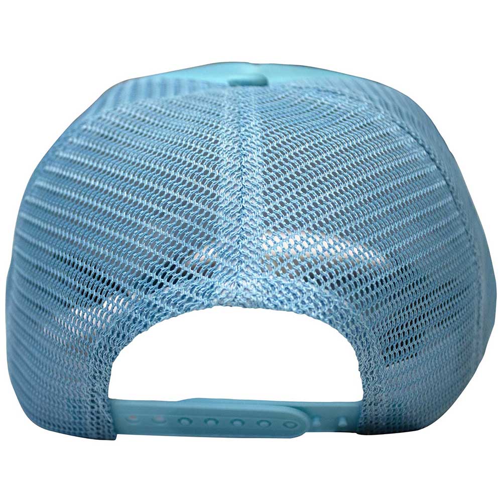 The Rolling Stones Unisex Mesh Back Cap: Psychedelic Tongue (Light Blue)