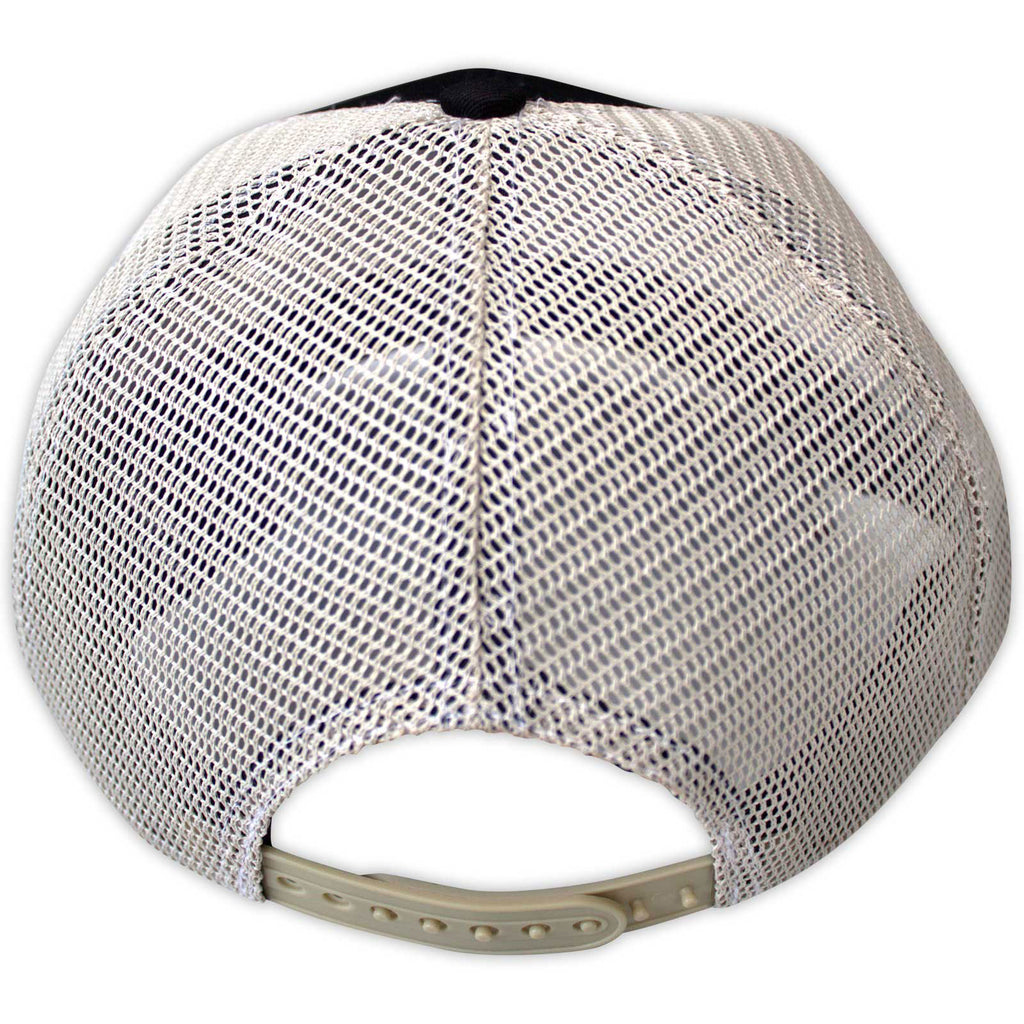The Rolling Stones Unisex Mesh Back Cap: 70s Logo Emblem (Black & Natural)