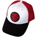 The Rolling Stones Unisex Mesh Back Cap: 70s Logo Emblem (Black, Red & White)