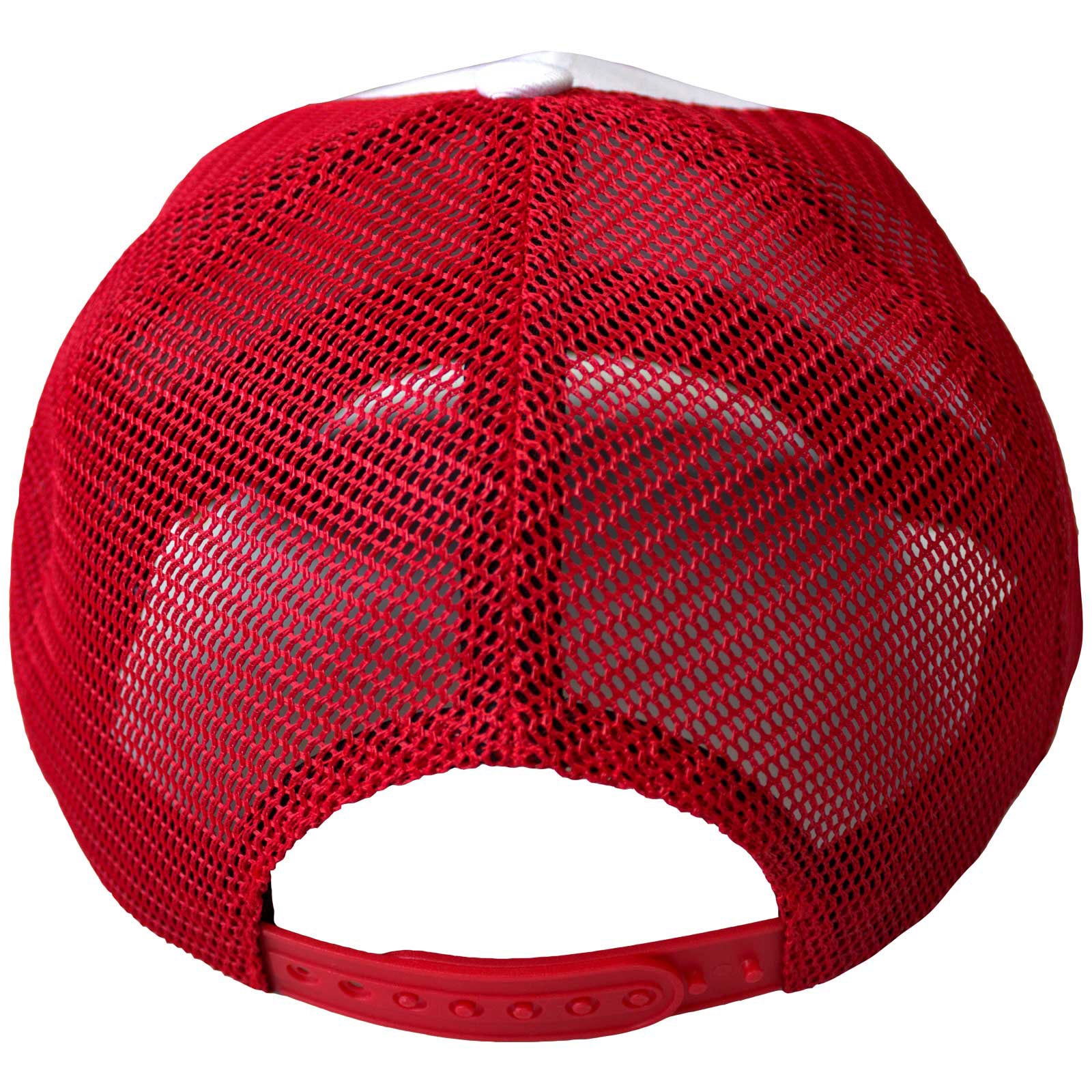 The Rolling Stones Unisex Mesh Back Cap: 70s Logo Emblem (Black, Red & White)