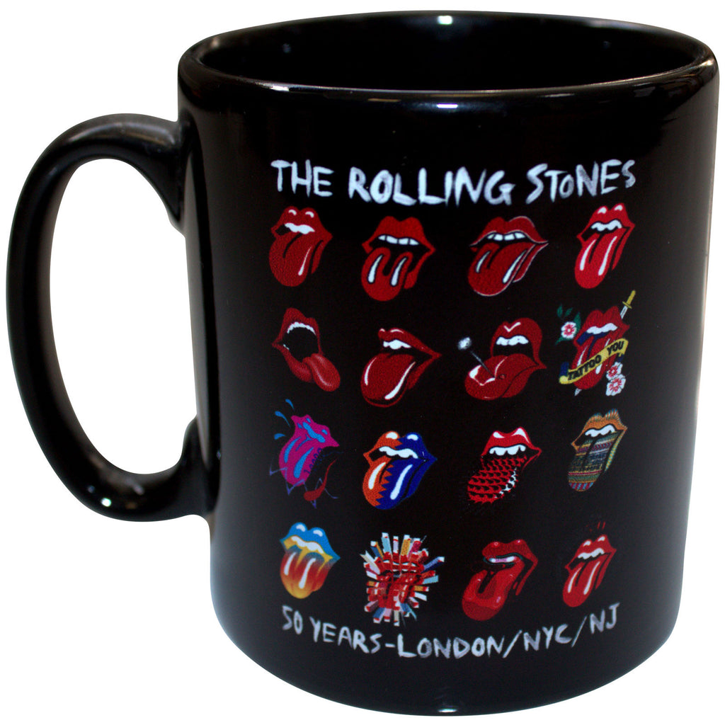 The Rolling Stones Unboxed Mug: Tongue Evolution (Black)