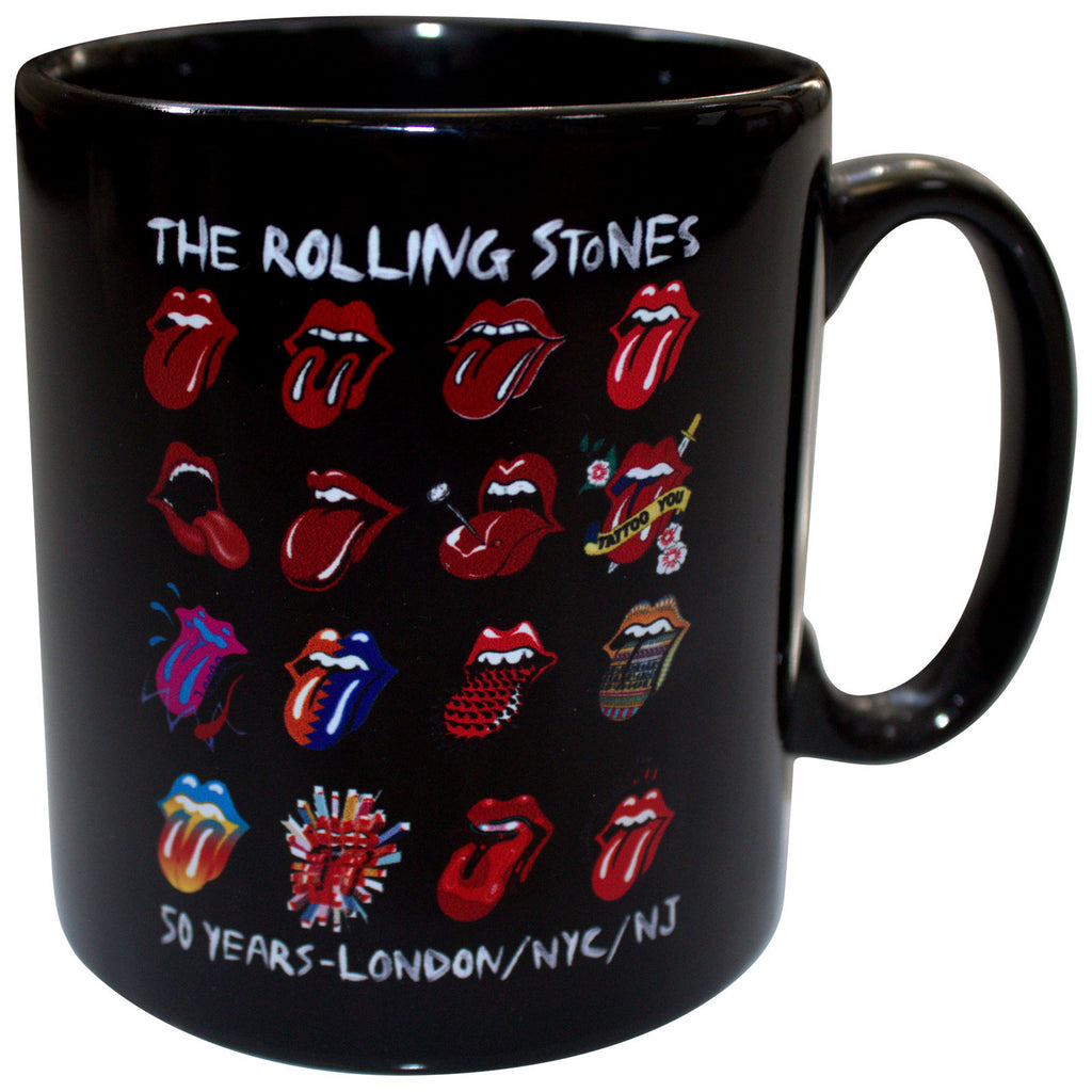 The Rolling Stones Unboxed Mug: Tongue Evolution (Black)