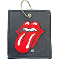The Rolling Stones Patch Keychain: Classic Tongue (Black)