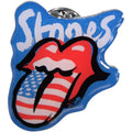 The Rolling Stones Pin Badge: No Filter USA Flag