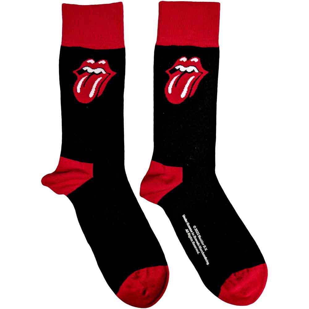 The Rolling Stones Unisex Ankle Socks: Classic Tongue (Black) (UK Size 7 - 11)