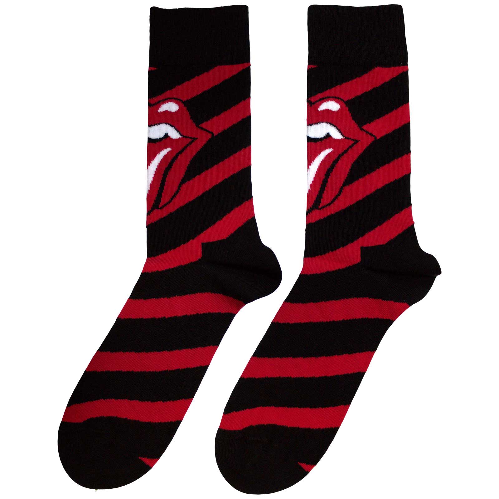 The Rolling Stones Unisex Ankle Socks: Stripes (Black) (UK Size 7 - 11)